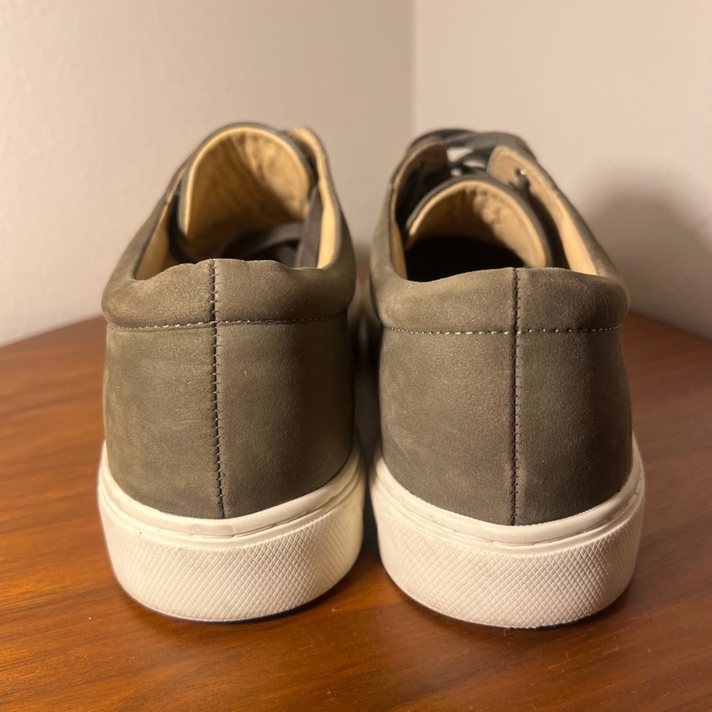 Nisolo Elayna Everyday Sneaker Moss Green Leather Size 8.5 - Picture 10 of 13
